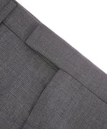 Z ZEGNA - Gray Houndstooth "Slim" Flat Front Dress Pants - 32W