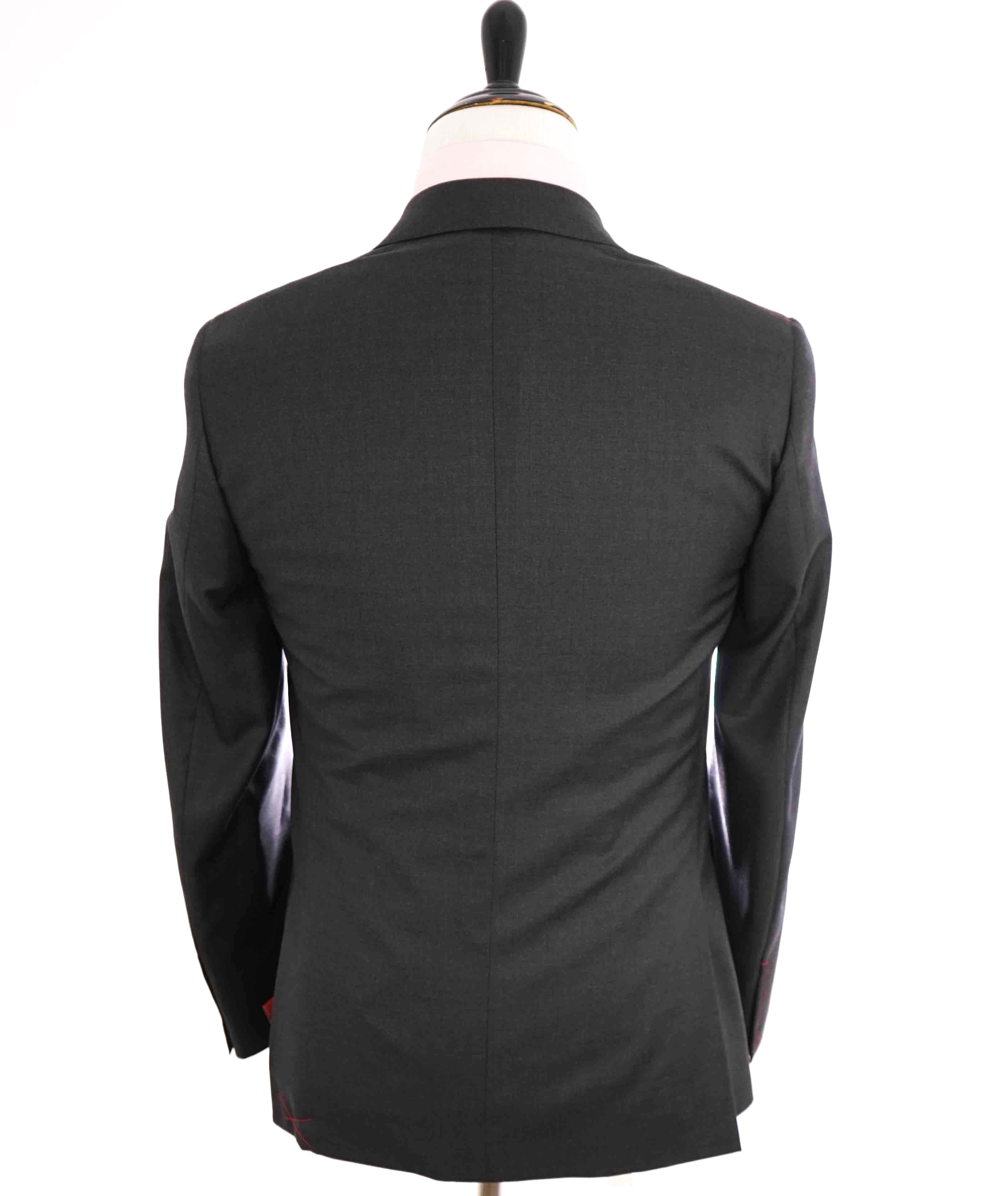 $3,750 ISAIA - Gray "AQUASPIDER" *CLOSET STAPLE* Coral Pin Suit - 42R