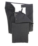 Z ZEGNA - Gray Houndstooth "Slim" Flat Front Dress Pants - 34W