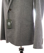 ELEVENTY - Cotton & Suede Gray Woven Unstructured Soft Jacket Blazer - 48 (58EU)