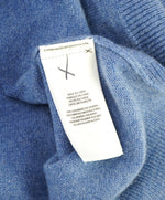 RALPH LAUREN - PURE CASHMERE Powder Blue Crewneck SLIM Sweater - M