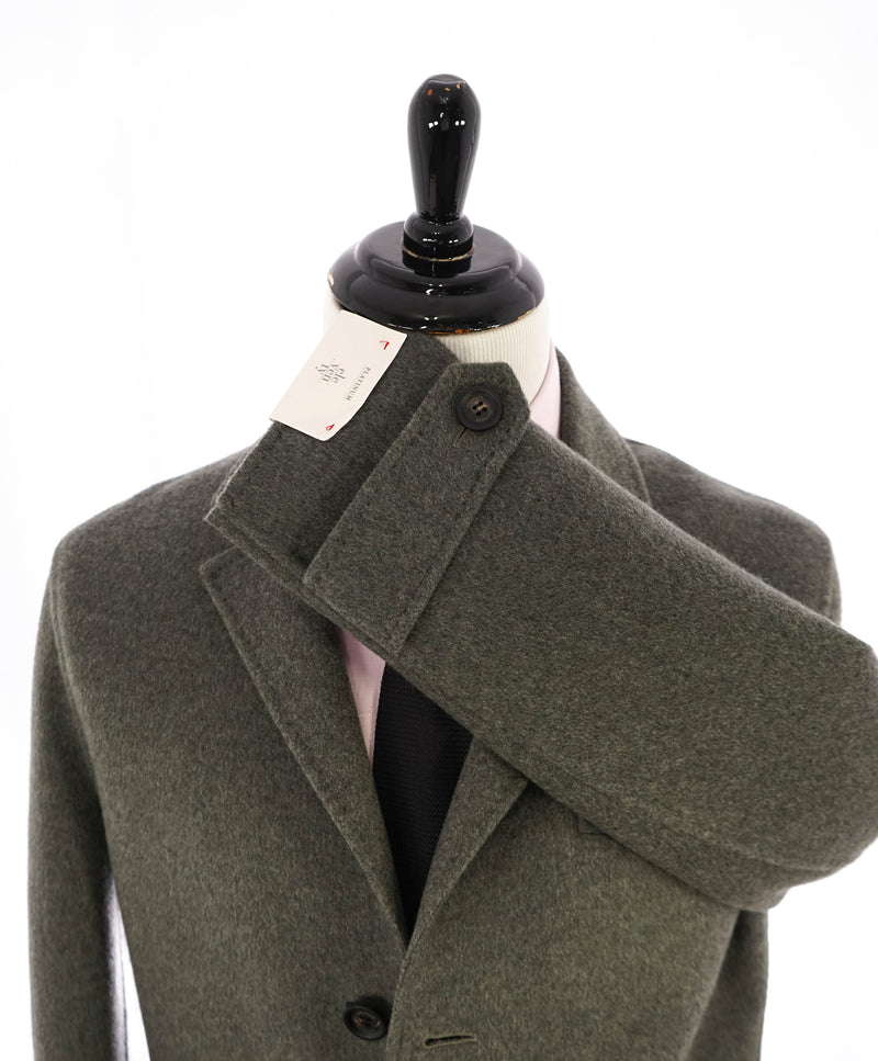 Eleventy double-breasted wool-cashmere coat - Grey