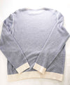 $1,495 ERMENEGILDO ZEGNA -*PURE CAHSMERE* Blue/Ivory Sweater- 42 Large