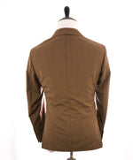 ELEVENTY - Peak Lapel Brown Semi-Lined Plaid Check Summer Suit - 40 US (50EU)