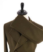 ELEVENTY - Green Double-Breasted Military Style Wool Over Coat - 40 (50 EU)