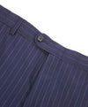 HICKEY FREEMAN - "ERMENEGILDO ZEGNA Fabric" Chalk Stripe Check Pants - 34W