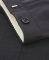HICKEY FREEMAN - Solid Gray Flat Front Wool Dress Pants - 36W