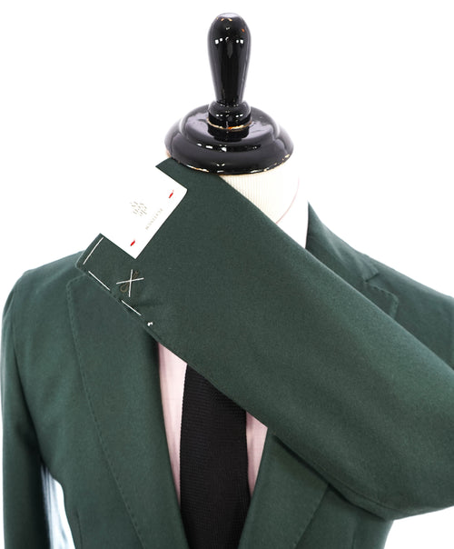 ELEVENTY - Green Flannel Gold Button Semi-Lined Wool Blazer - 40 (50 EU)