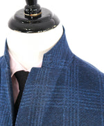 ELEVENTY - Blue Plaid Check Cotton Blend Contrast Button Blazer - 44 (54 EU)