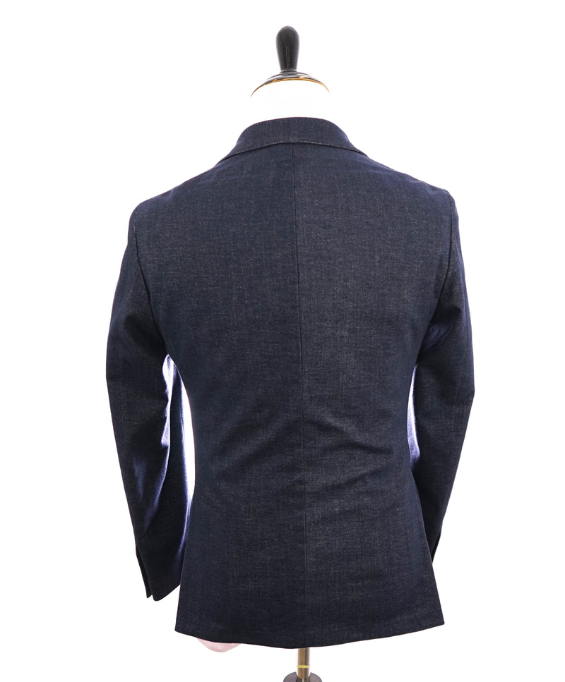 ELEVENTY - Double-Breasted DENIM Blue Semi-Lined Suit - 40 US (50EU)