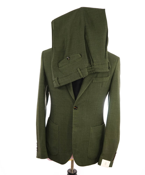 ELEVENTY - Green Patch Pocket Oxford Weave Semi-Lined Suit - 40 US (50EU)