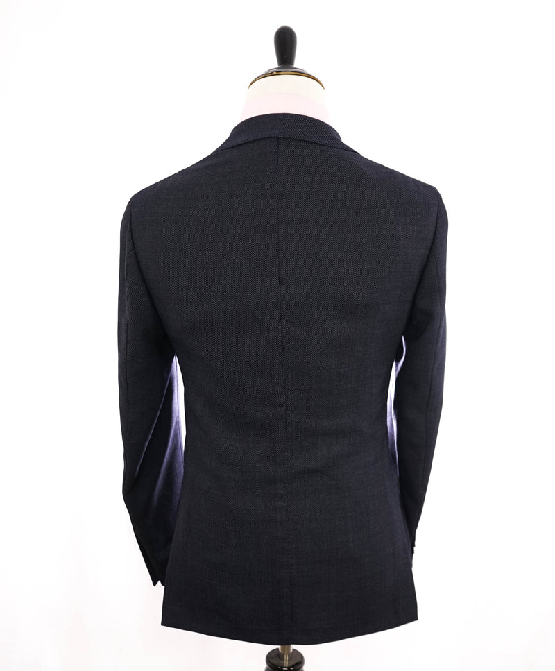 ELEVENTY - Blue Pin-dot Patch Pocket Double Breasted Suit - 40 US (50EU)