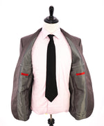 HUGO BOSS - HUGO Slim Micro Red Stripe Biella Italy Fabric Suit - 44R