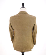 ARMANI COLLEZIONI -  "G Line" Pure Linen Khaki Gold 2-Button Suit - 38R