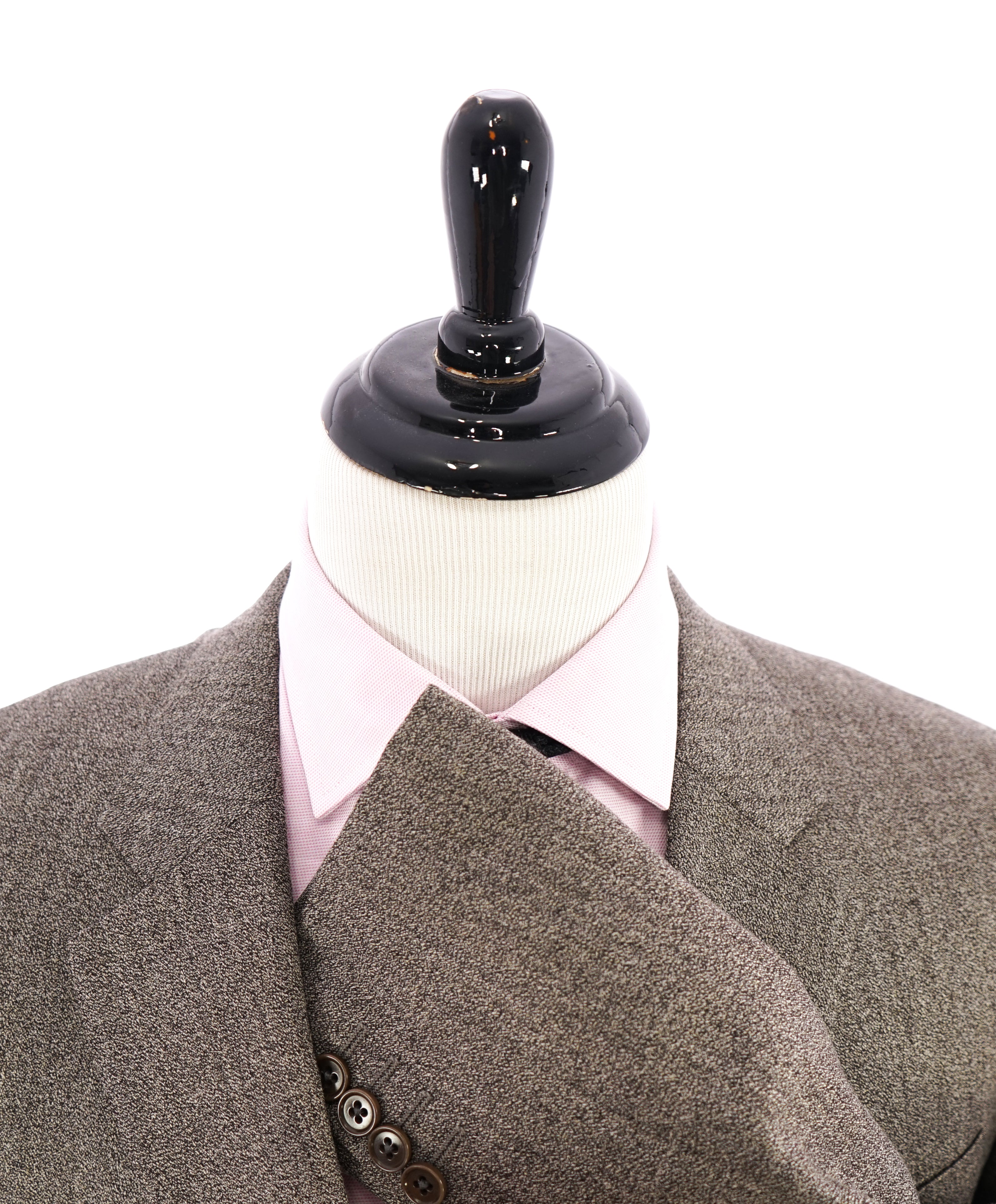 ARMANI COLLEZIONI -  "G Line" MELANGE Brown & Gray 2-Button Suit - 50R