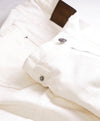BELSTAFF - White/Ivory Motto Jeans W Suede Logo Patch - 31W