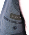 SAKS FIFTH AVENUE - Melange Blue & Green 2-Button Trim Fit Suit - 40R
