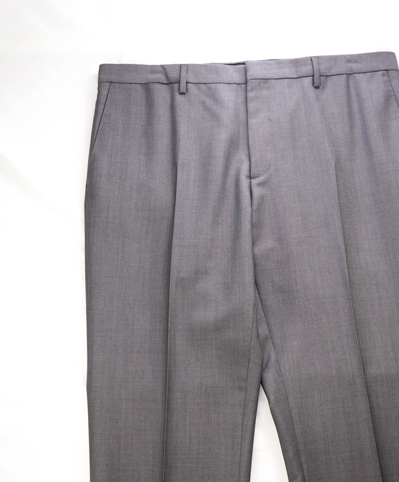 BURBERRY LONDON - *WOOL & MOHAIR* ITALY Gray Flat Front Dress Pants - 38W