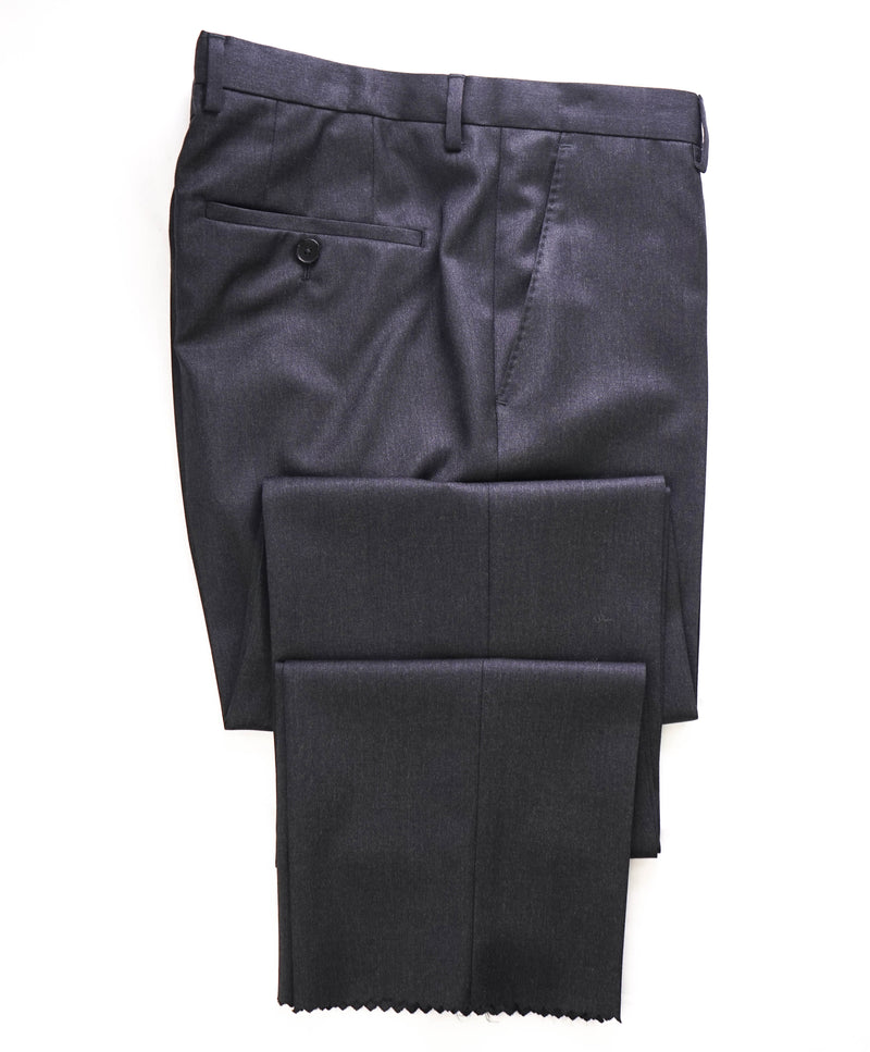 HUGO BOSS - Gray Charcoal *CLOSET STAPLE* Flat Front Dress Pants - 36W