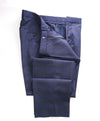 HUGO BOSS - Bold Blue Plaid Check Flat Front Dress Pants - 38W