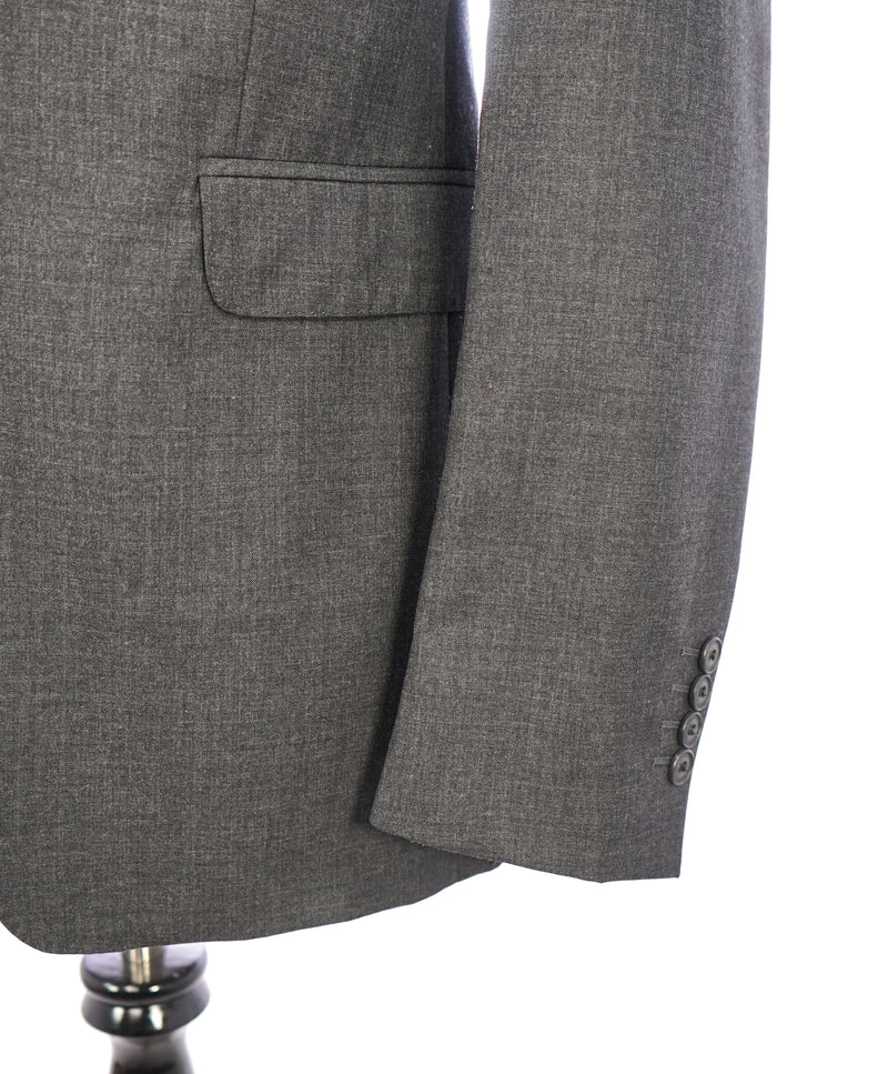 BURBERRY LONDON - Made In Italy Wool Gray "MILLBANK" LOGO Suit - 44R
