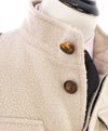 ELEVENTY - Cream Textured Wool Military Coat W Quilted Lining - 40US