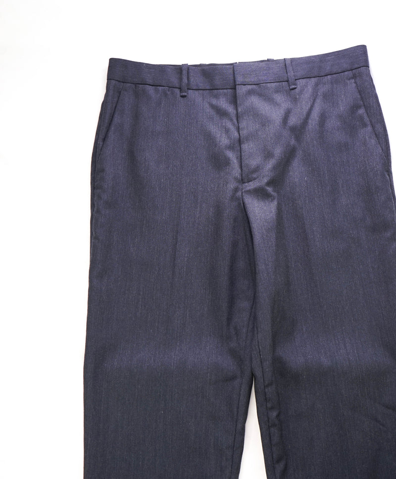 RAG & BONE - Blue & Gray Melange Flat Front Dress Pants - 32W