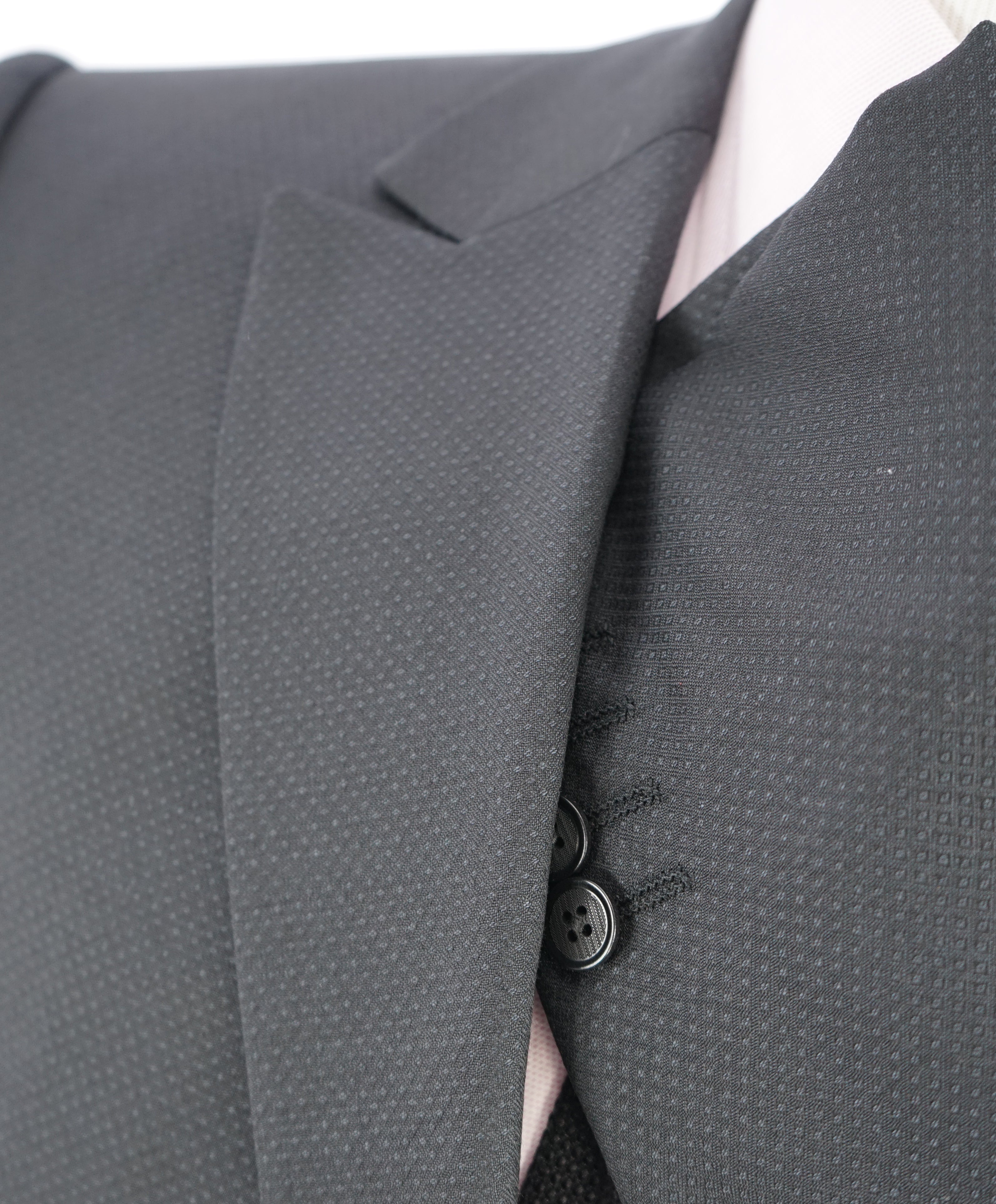 EMPORIO ARMANI -  "M LINE" Drop 8 Made In Italy Geometric 1-Button Suit - 42S