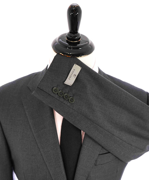 $1,895 CANALI - Solid Gray *Closet Staple* 2-Btn Notch Wool Blazer - 42R
