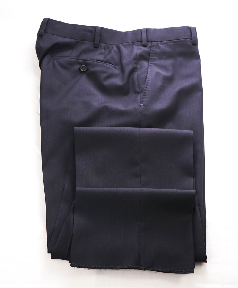 ARMANI COLLEZIONI - Navy *CLOSET STAPLE* Wool Flat Front Dress Pants - 37W