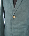 ARMANI COLLEZIONI - Sage Green W Cream Buttons Semi-Lined Linen Blazer -  42R