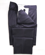 CANALI - Navy Blue *CLOSET STAPLE* Wool Flat Front Dress Pants - 37W