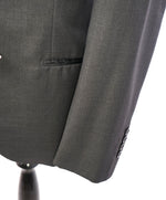 BRUNELLO CUCINELLI - Gray On Black Wide Peak Lapel SILK Tuxedo Suit - 42R