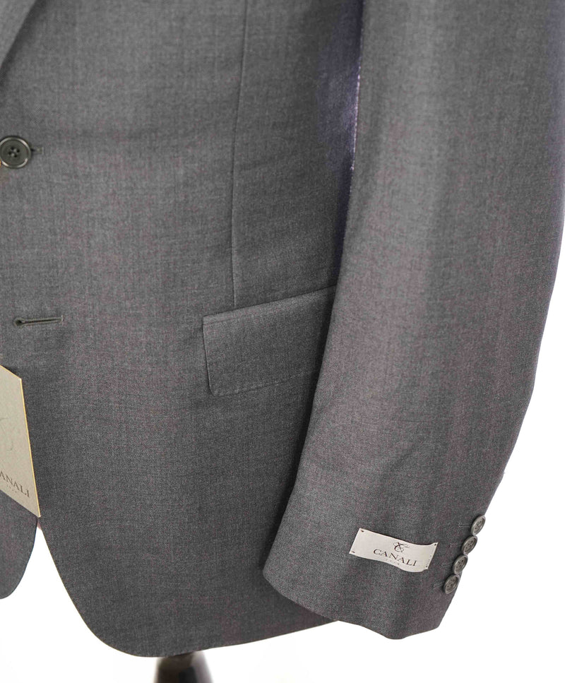 $2,000 CANALI - Charcoal Gray *CLOSET STAPLE* Notch Lapel Suit - 40R