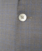 CORNELIANI - Blue/Gray Check MOP Button "Super Fine 18,25 Microns" Suit - 42R