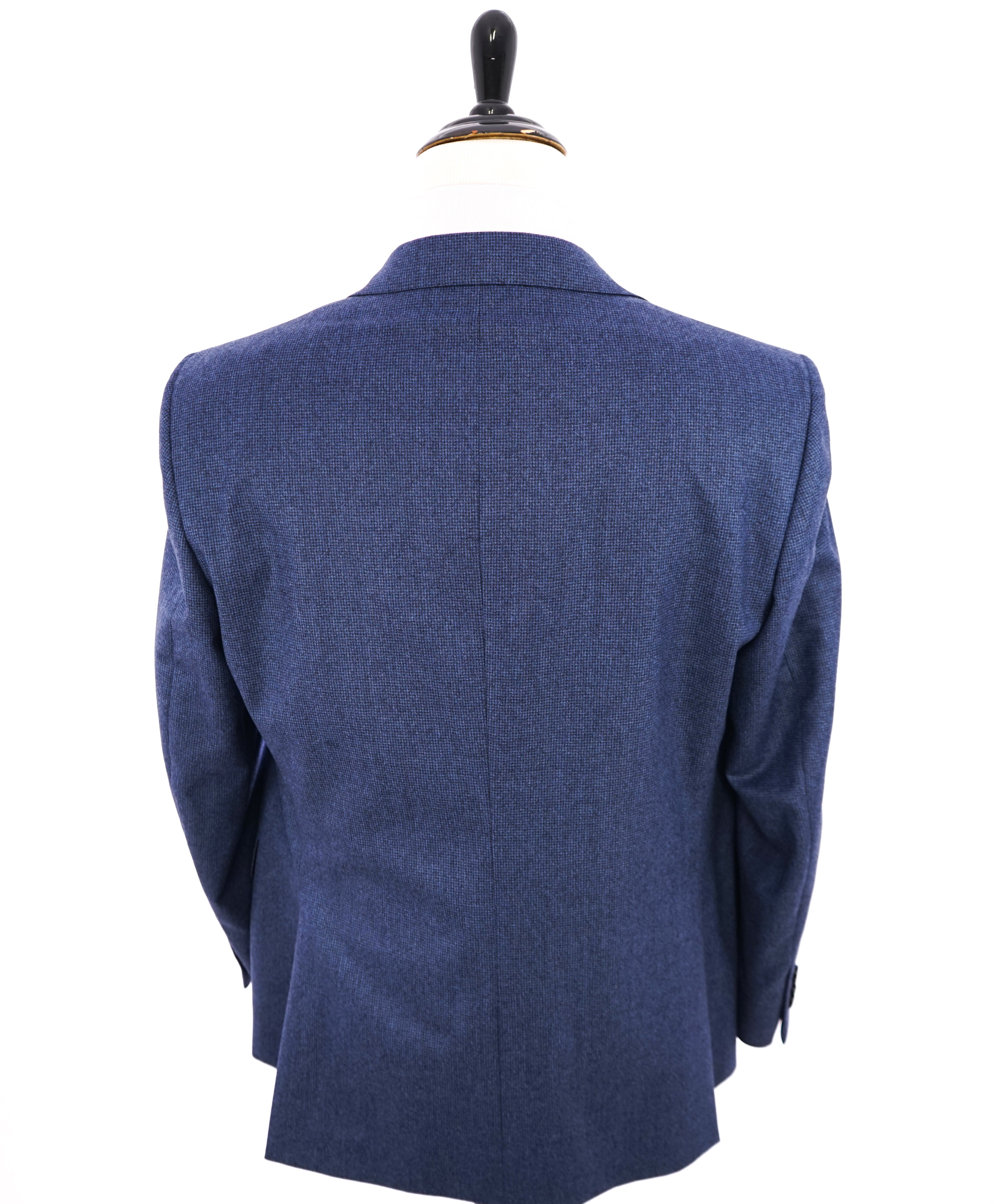 TOMBOLINI - Light Flannel "Vitale Barberis Canonico" Blue Houndstooth Suit - 46R