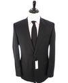 VERSACE COLLECTION - Peak Lapel Tonal Stripe 2-Button Suit - 42L