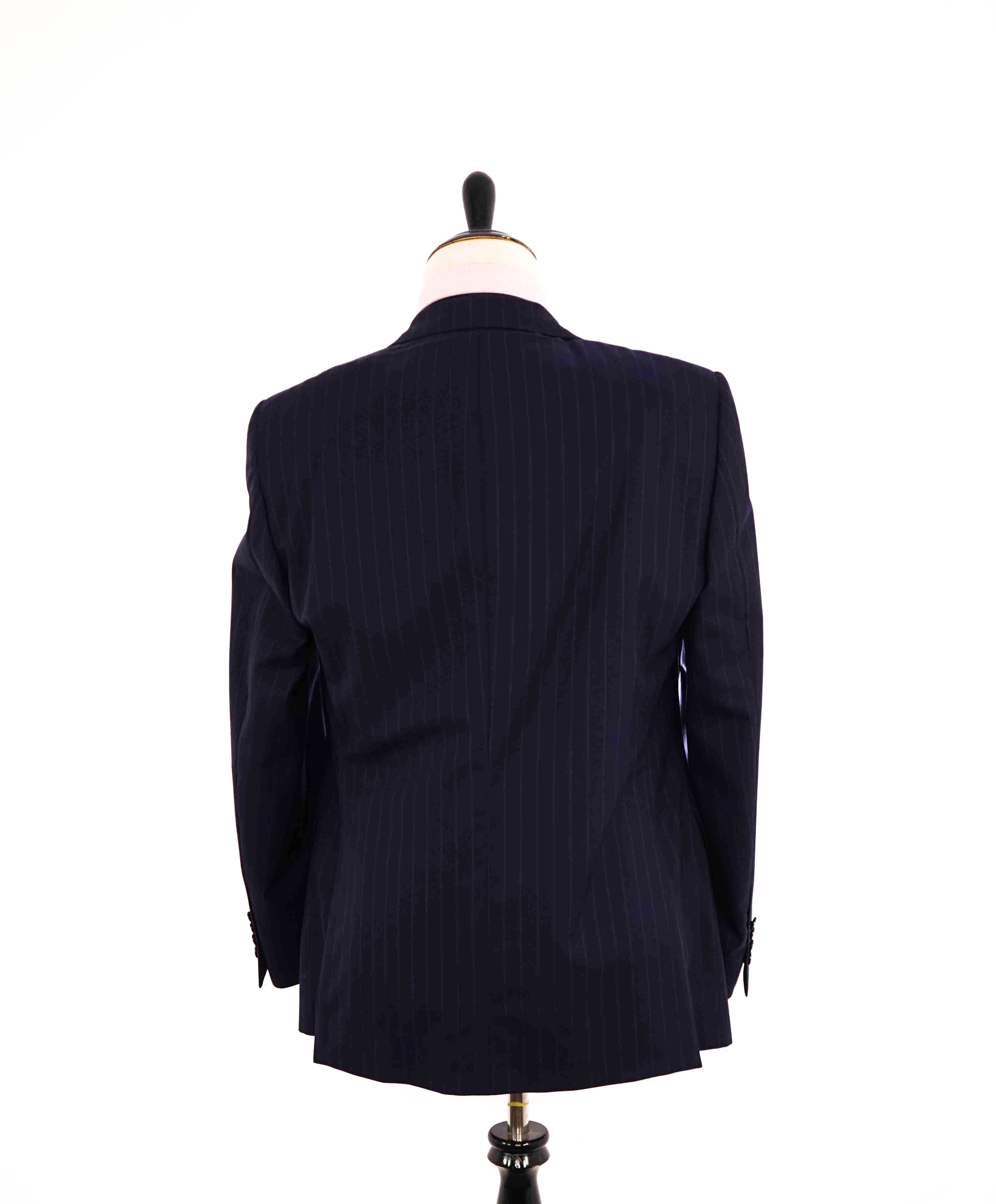 $995 SAMUELSOHN - SUPER 120's Blue Stripe Premium Grade Blazer - 42R