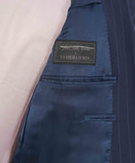 $995 SAMUELSOHN - SUPER 120's Blue Stripe Premium Grade Blazer - 42R