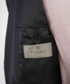 $1,895 CANALI -  Black Textured Notch Lapel 2-Btn Blazer - 48R