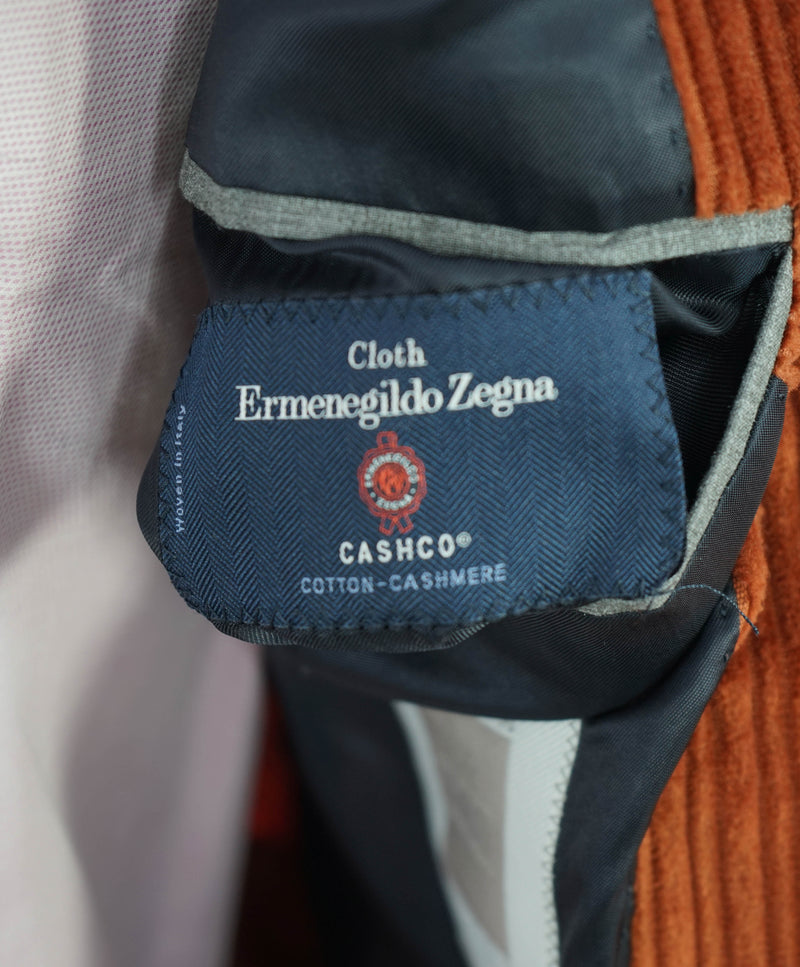 $2,395 ELEVENTY - By ERMENEGILDO ZEGNA "CASHMERE CORDUROY" Suit - 46US