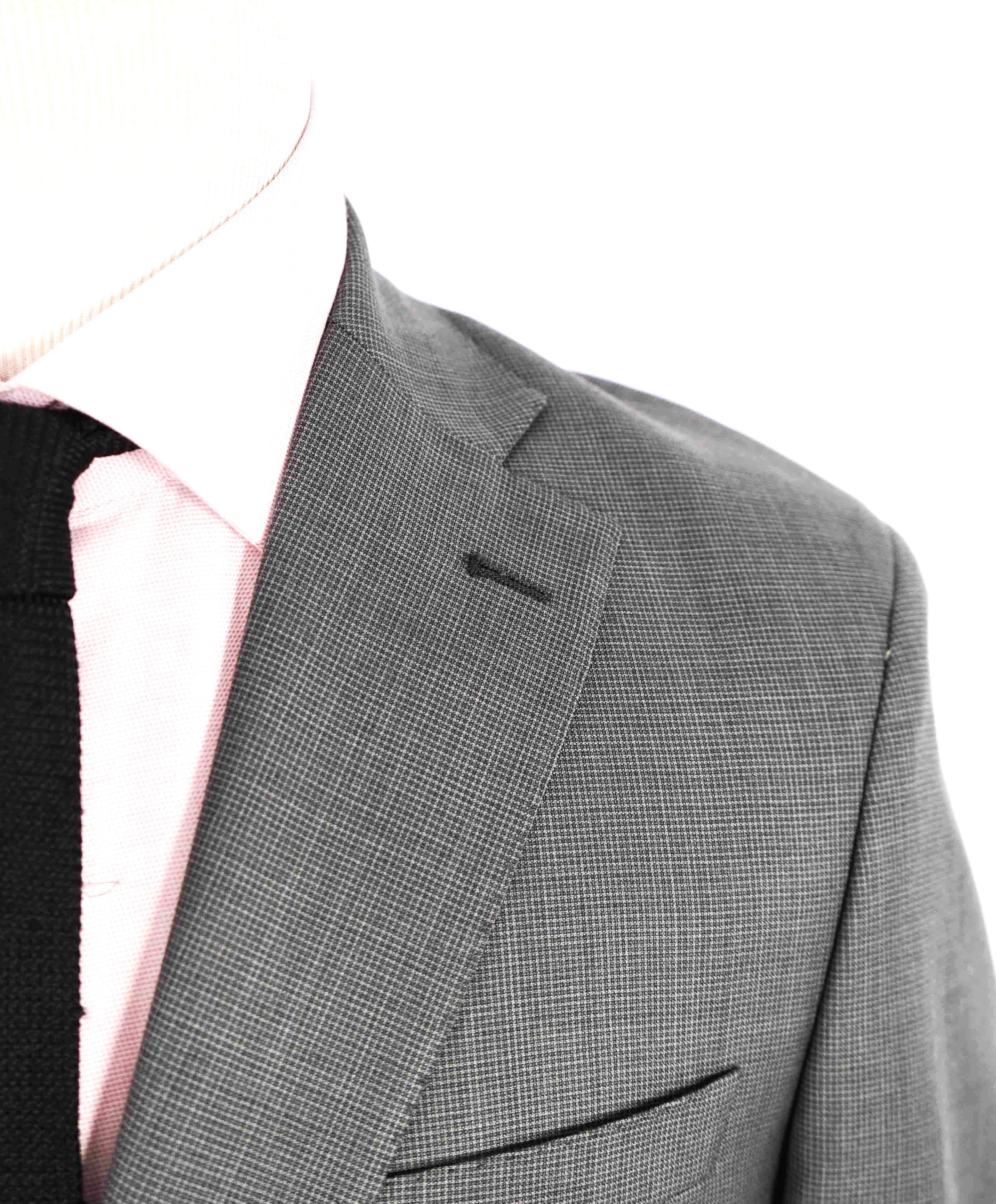 $995 ERMENEGILDO ZEGNA -By SAKS FIFTH AVENUE Gray Check Blazer- 40R