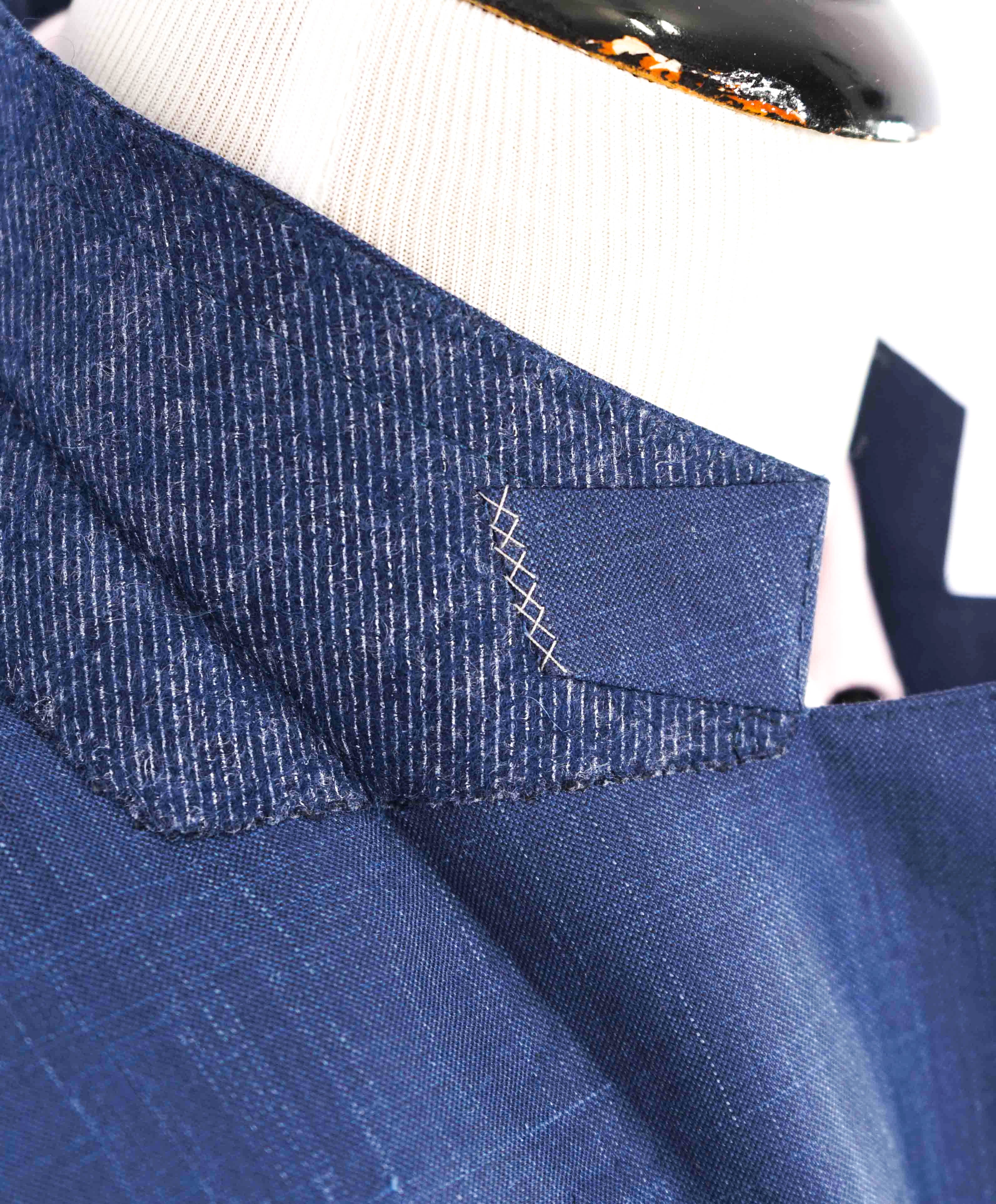 $3,290 ERMENEGILDO ZEGNA- “TORFEO SUMMER” Baby Blue W/SLK/L Blazer- 38R