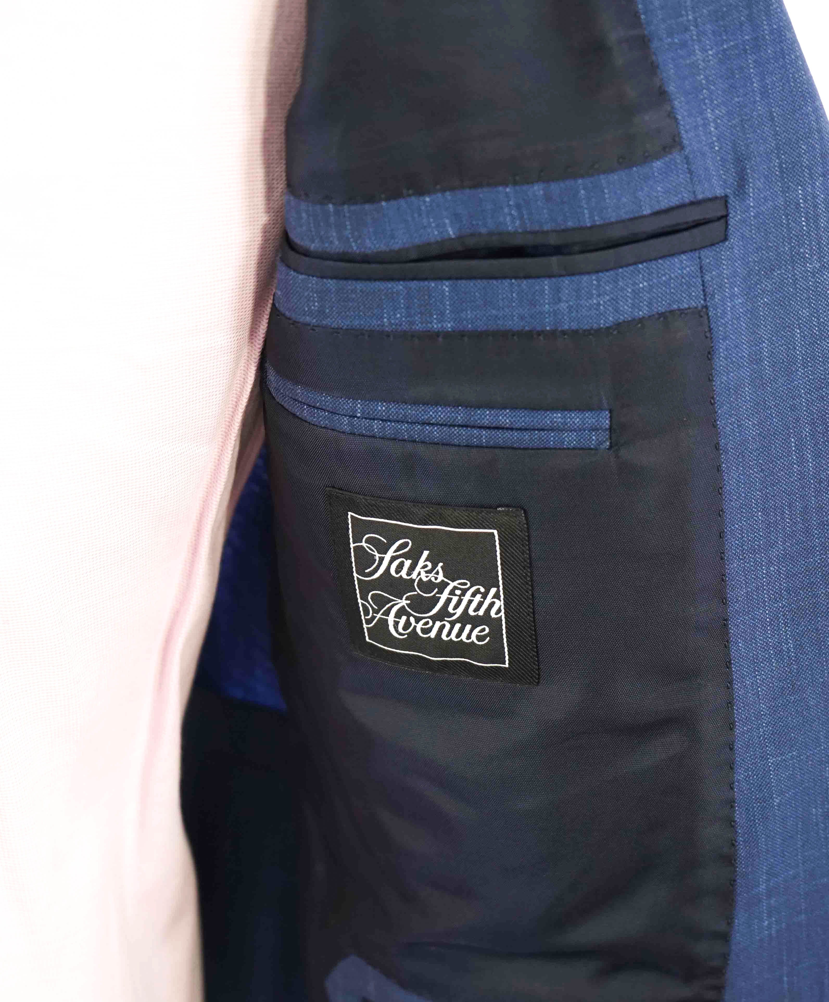 $3,290 ERMENEGILDO ZEGNA- “TORFEO SUMMER” Baby Blue W/SLK/L Blazer- 38R