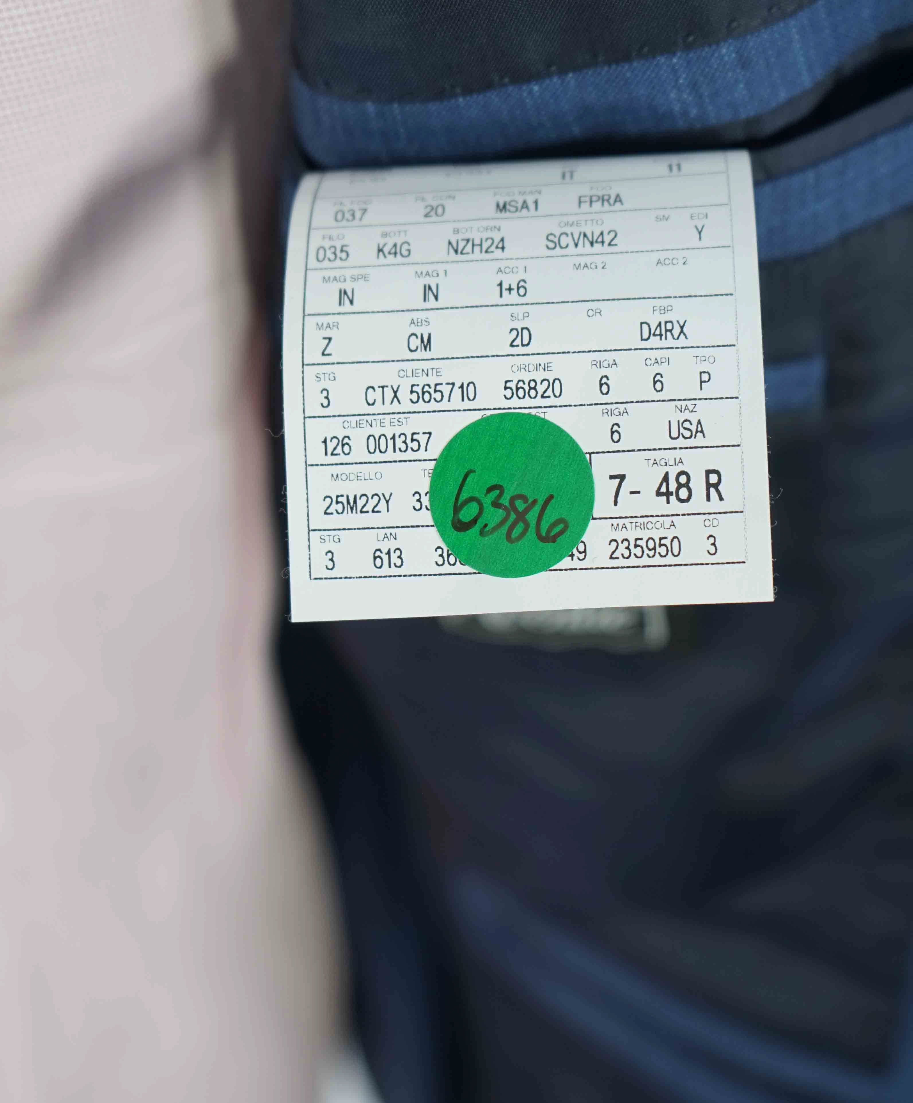 $3,290 ERMENEGILDO ZEGNA- “TORFEO SUMMER” Baby Blue W/SLK/L Blazer- 38R