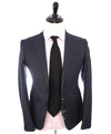 EMPORIO ARMANI - "M LINE" Drop 8 Soft Denim Blue Suit W Pick Stitching - 34R