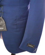$3,295 ERMENEGILDO ZEGNA -“ACHILLFARM" SILK BLUE Subtle Check Blazer - 40R