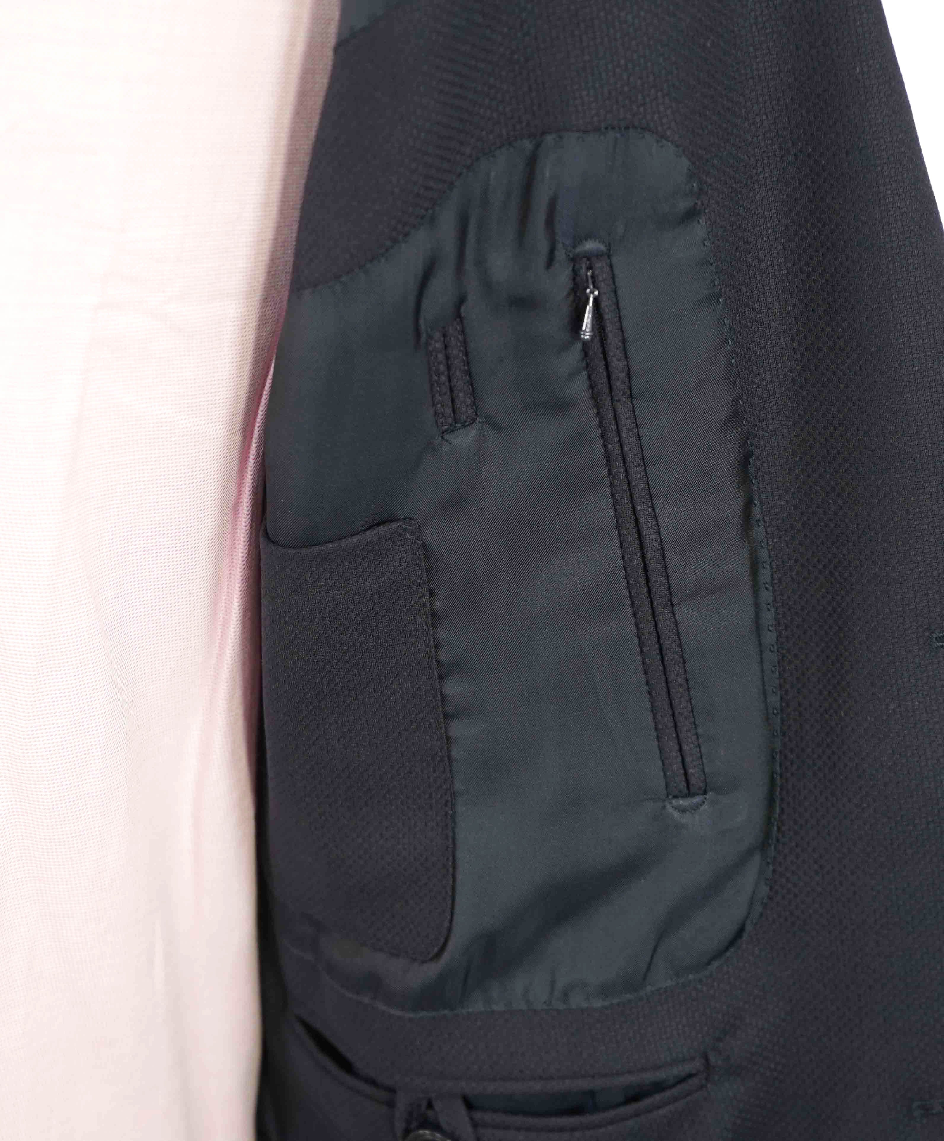 $3,295 ERMENEGILDO ZEGNA - "TROFEO COMFORT" Blue 10 POCKET Blazer - 44R