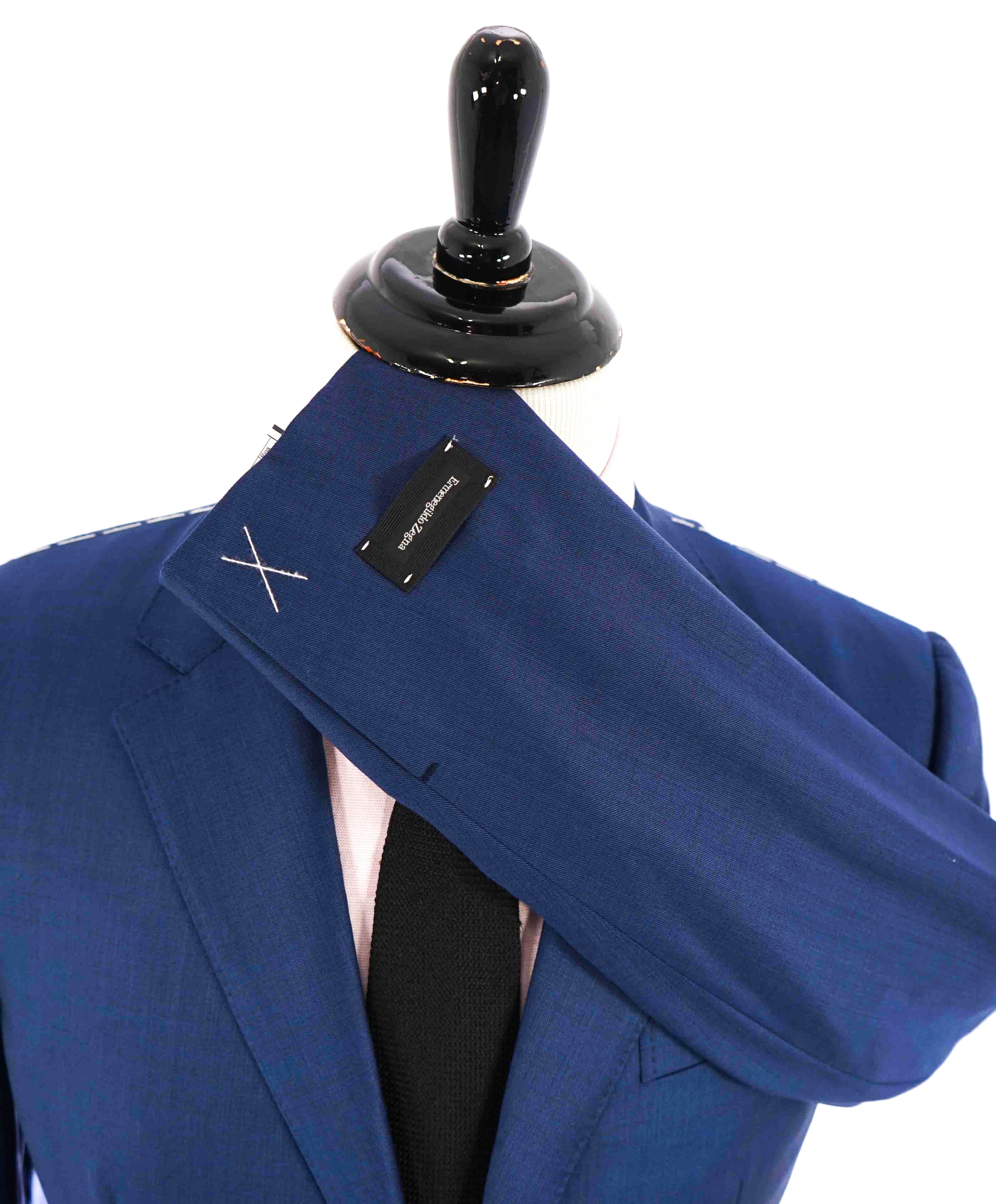 $3,290 ERMENEGILDO ZEGNA- “TORFEO” Bold Blue Birdseye Blazer- 42R