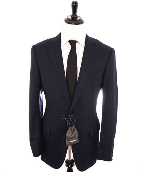 $2,895 ERMENEGILDO ZEGNA - "Cool Effect" Blue Oxford Royal Weave Blazer - 42L